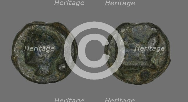 Coin Depicting the Goddess Roma, 225-217 BCE. Creator: Unknown.