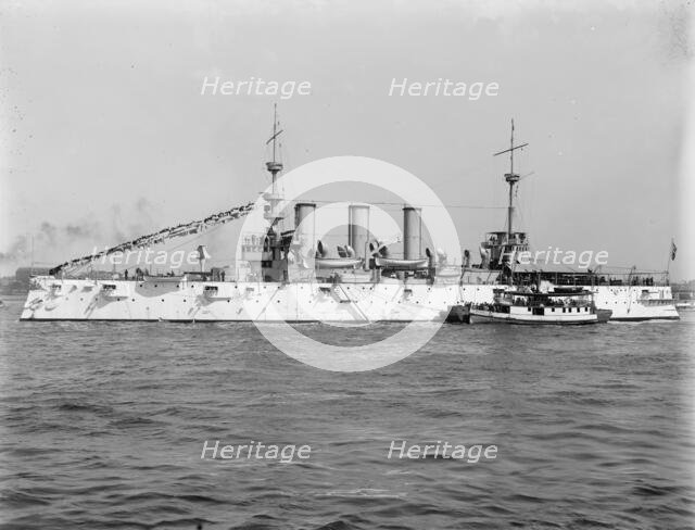 U.S.S. New York, between 1893 and 1901. Creator: William H. Jackson.