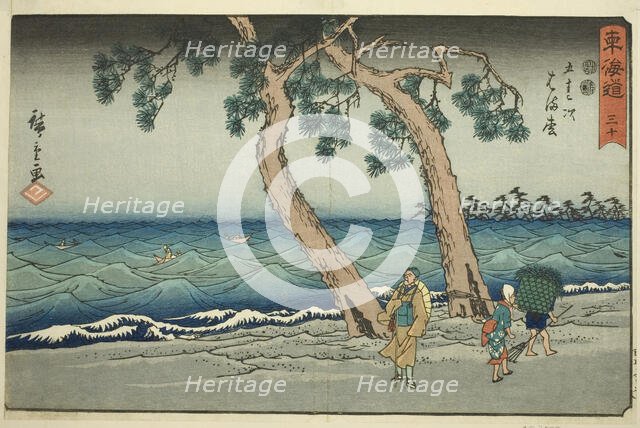 Hamamatsu—No. 30, from the series "Fifty-three Stations of the Tokaido (Tokaido..., c. 1847/52. Creator: Ando Hiroshige.