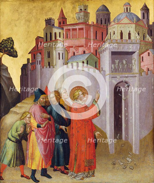 Destruction of the Pagan Idols, c1390. Creator: Martino di Bartolomeo di Biagio.