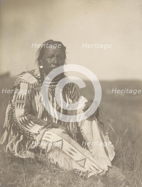 Good Stab, 1910. Creator: Edward Sheriff Curtis.