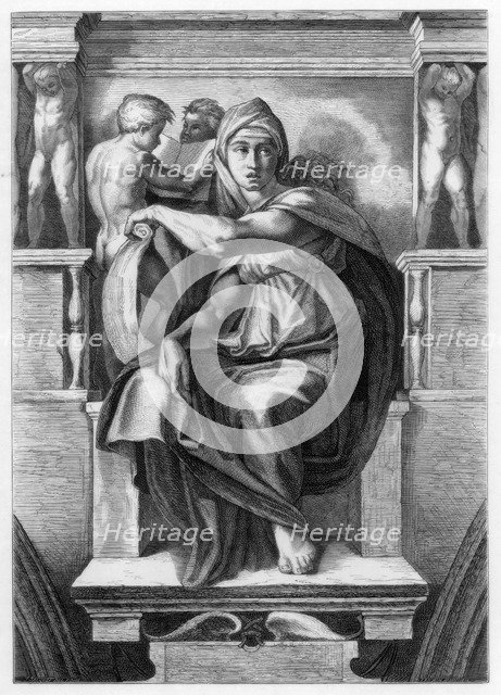 'The Delphic Sibyl', 1509 (1870). Artist: Trichon Monvoisin