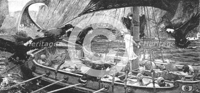 ''Pictures of the Year - VIII. "Ulysses and the Sirens", after JW Waterhouse, ARA, 1891. Creator: Unknown.