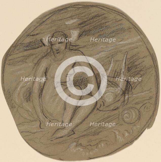 Study for "Music", c. 1890. Creator: Elihu Vedder.