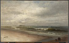 Beach of Bass Rocks, Gloucester, Massachusetts, 1881. Creator: F. K. M. Rehn.