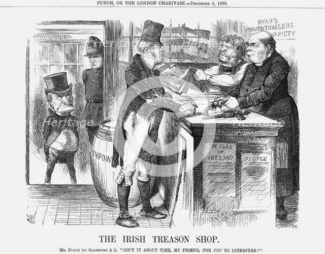 'The Irish Treason Shop', 1869. Artist: Joseph Swain