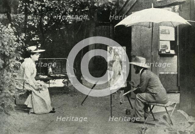 Toulouse-Lautrec painting Berthe la Sourde, 1890, (1947).  Creator: Maurice Joyant.