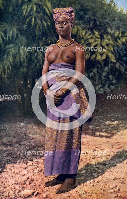 A woman from Accra, Ghana, 1922.Artist: PA McCann