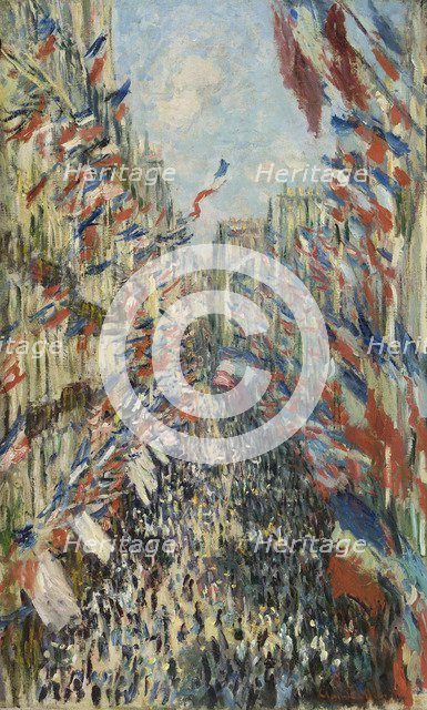 The Rue Montorgueil in Paris. Celebration of June 30, 1878, 1878. Artist: Monet, Claude (1840-1926)