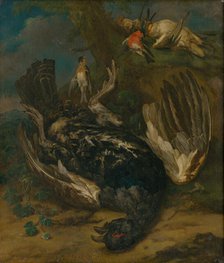 Still life with a capercaillie, 1720-1730. Creator: Johann Georg de Hamilton.