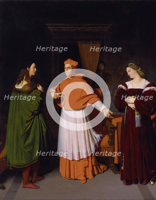 The Betrothal of Raphael and the Niece of Cardinal Bibbiena, 1813-14. Creator: Jean-Auguste-Dominique Ingres.