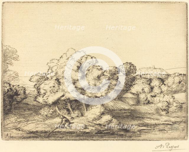 Hamlet near the Lake (Le hameau pres du lac). Creator: Alphonse Legros.