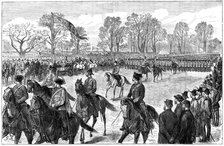 'Review in Windsor Great Park of the troops from the Ashanti war', 1900. Artist: G Durand