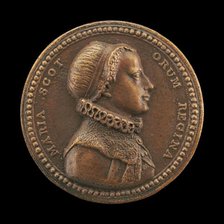 Mary Stuart, 1542-1587, Queen of Scots [obverse], 17th century. Creator: Unknown.