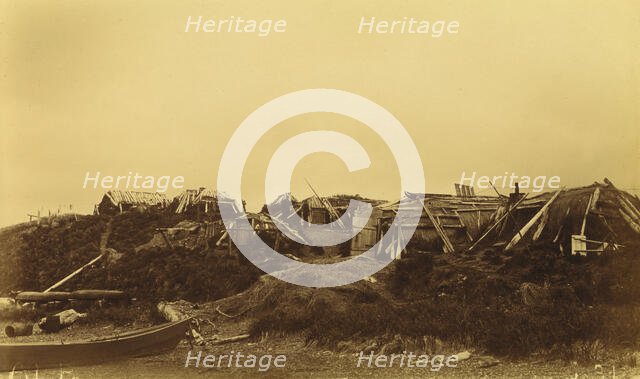 View of dwellings at native village,1894 and 1895. Creator: Unknown.