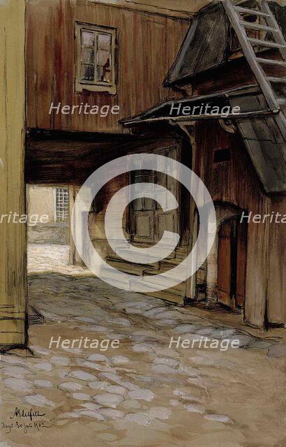 House in Porvoo, 1902. Creator: Albert Edelfelt.