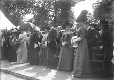 People at an event, c1900. Creator: Kirk & Sons of Cowes.