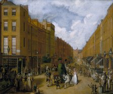 'Sweeps' Day in Upper Lisson Street, Paddington', late 1830s. Artist: Unknown