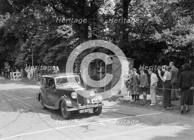 LA Forty's Riley Falcon at the MCC Torquay Rally, July 1937. Artist: Bill Brunell.