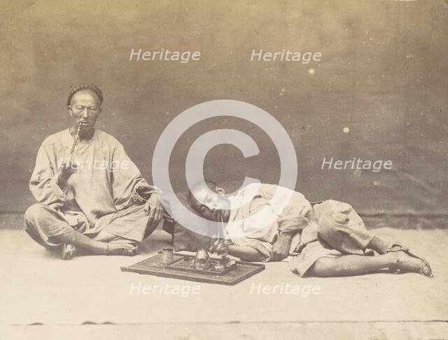 Opium smoker, 1867. Creator: William Thomas Saunders.