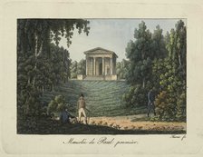 The Temple of Paul I (or the Mausoleum of Paul I) in the Park of Pavlovsk, 1810s. Creator: Thurner (active first quarter of the 19th century).