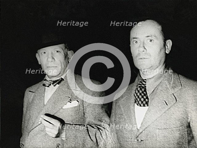 Pablo Picasso and Joan Miró, when young.