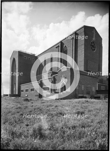 Guildford Cathedral, Stag Hill, Guildford, Surrey, 1952-1960. Creator: Margaret F Harker.