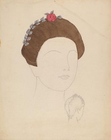 Headdress, c. 1937. Creator: Eva Noe.