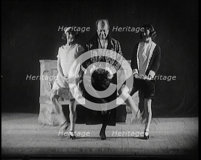 Scene from a Stage Show: the Dolly Sisters Dancing on Stage, 1920s. Creator: British Pathe Ltd.