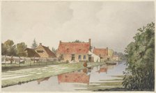 Bleacheries near a canal, 1820-1872. Creator: Hendrik Abraham Klinkhamer.