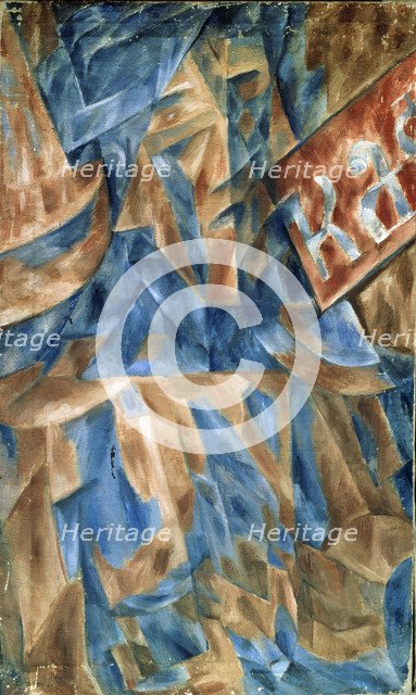 Lady in a café, 1910s. Artist: Le Dantyu, Mikhail Vasilyevich (1891-1917)