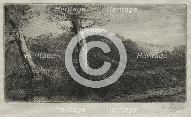 Sunset. Creator: Alphonse Legros (French, 1837-1911).