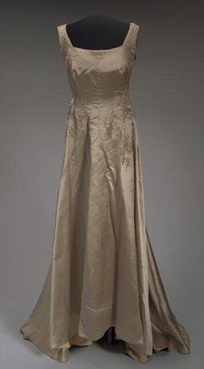 Satin gown worn by opera singers Marian Anderson and Denyce Graves, mid 20th century; altered 2009. Creator: Unknown.