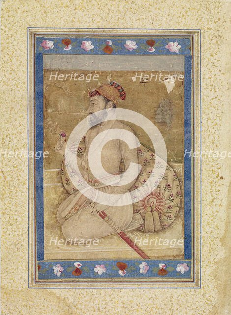 Portrait of Shah Jahan, Mughal School, 1700-1799. Creator: Unknown.