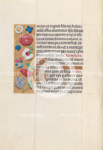 Hours of Queen Isabella the Catholic, Queen of Spain: Fol. 84v, c. 1500. Creator: Master of the First Prayerbook of Maximillian (Flemish, c. 1444-1519); Associates, and.