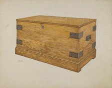 Wooden Chest, c. 1939. Creator: James Dwyer.