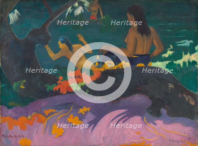 Fatata te Miti (By the Sea), 1892. Creator: Paul Gauguin.