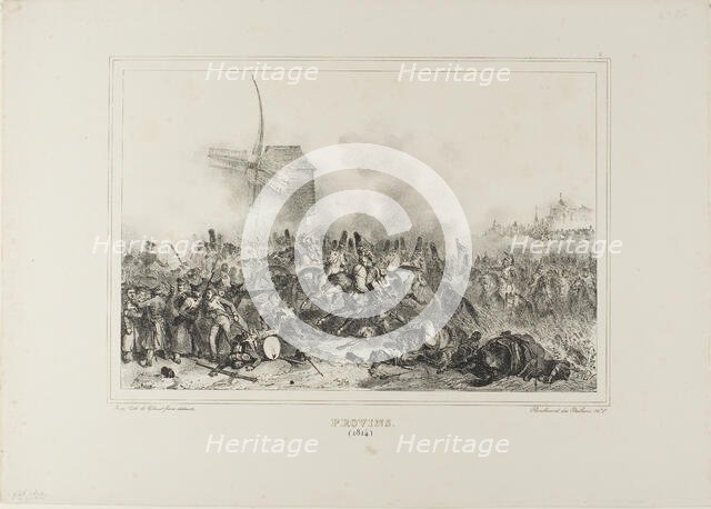 Provins 1814, 1833. Creator: Auguste Raffet.
