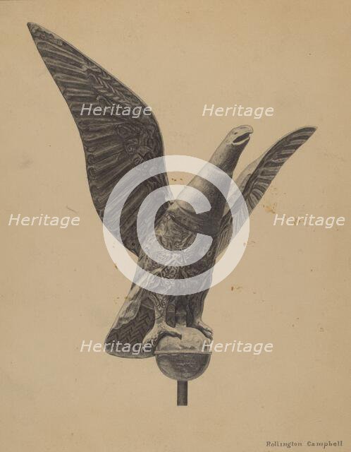 Weather Vane Finial, c. 1936. Creator: Rollington Campbell.