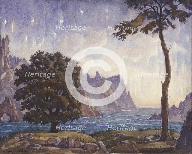 Landscape, 1942. Artist: Bogayevsky, Konstantin Fyodorovich (1872-1943)