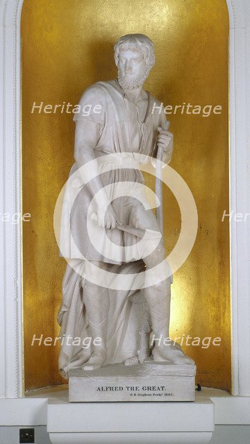 Alfred the Great in the Neatherd's Cottage, 1863. Artist: Edward Bowring Stephens