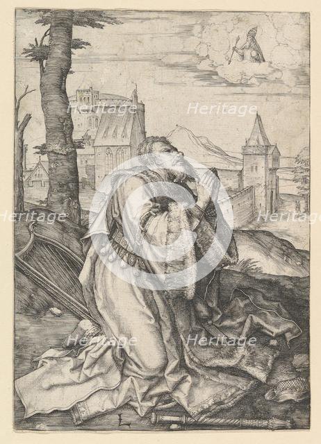 David Praying, ca. 1507. Creator: Lucas van Leyden.