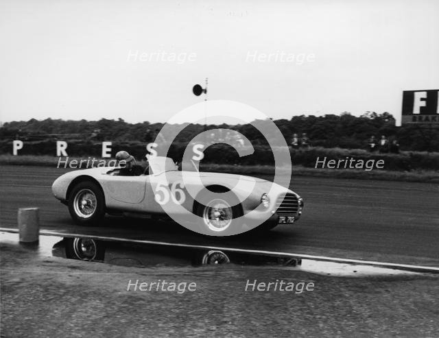 1953 A.C. Ace prototype, V.Davison at Silverstone 1954. Creator: Unknown.