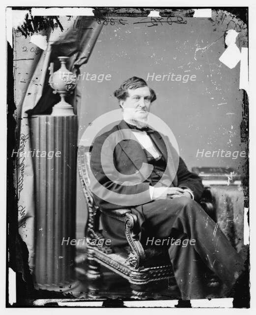 Zachariah Chandler of Michigan, between 1860 and 1875. Creator: Unknown.