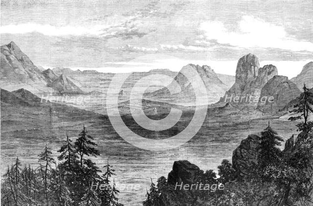 The Abyssinian Expedition: the British camp at Senafe on Christmas Day, 1868. Creator: Unknown.
