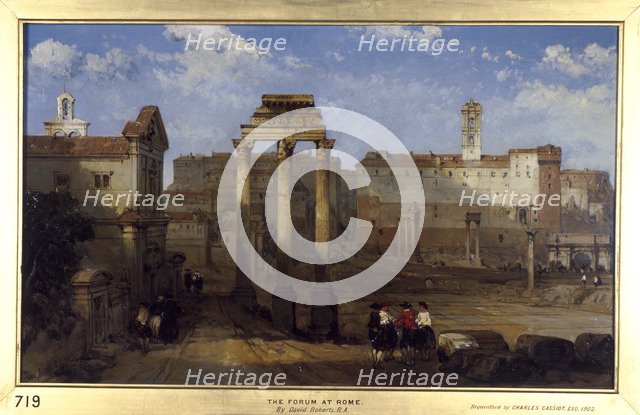 The Forum, Rome. Artist: David Roberts