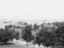 Casino park and Newport News Academy, Newport News, Va., c1905. Creator: Unknown.