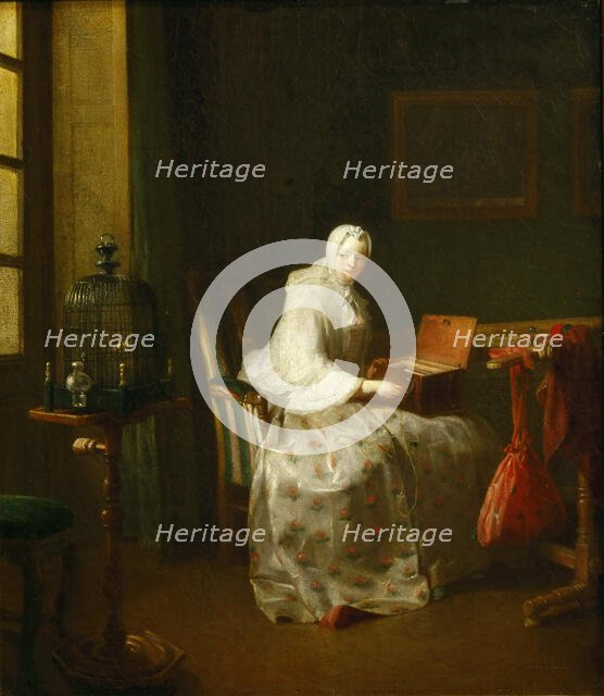 Serinette, 1751. Creator: Chardin, Jean-Baptiste Siméon (1699-1779).