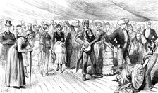 Fancy-Dress Ball on board H.M. troop-ship Serapis, on Crossing the Line, 1883. Creator: Unknown.