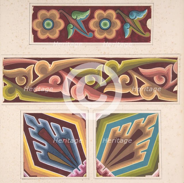 Design drawing, ca. 1883, based on earlier design. Creator: Christopher Dresser.